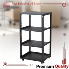 Network Rack 12U with Casters Heavy Duty Open Frame Network Server Rack For IT
