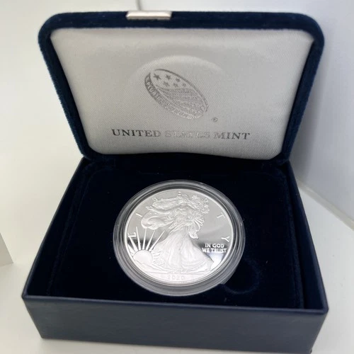 2020 W American Silver Eagle Choice Proof Bullion $1 Coin OGP COA