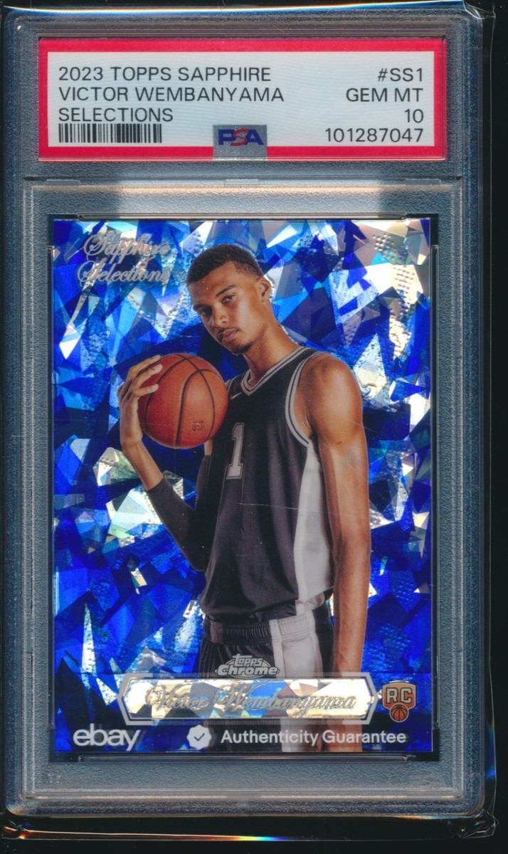 PSA 10 VICTOR WEMBANYAMA 2023 Topps Chrome SAPPHIRE SELECTIONS