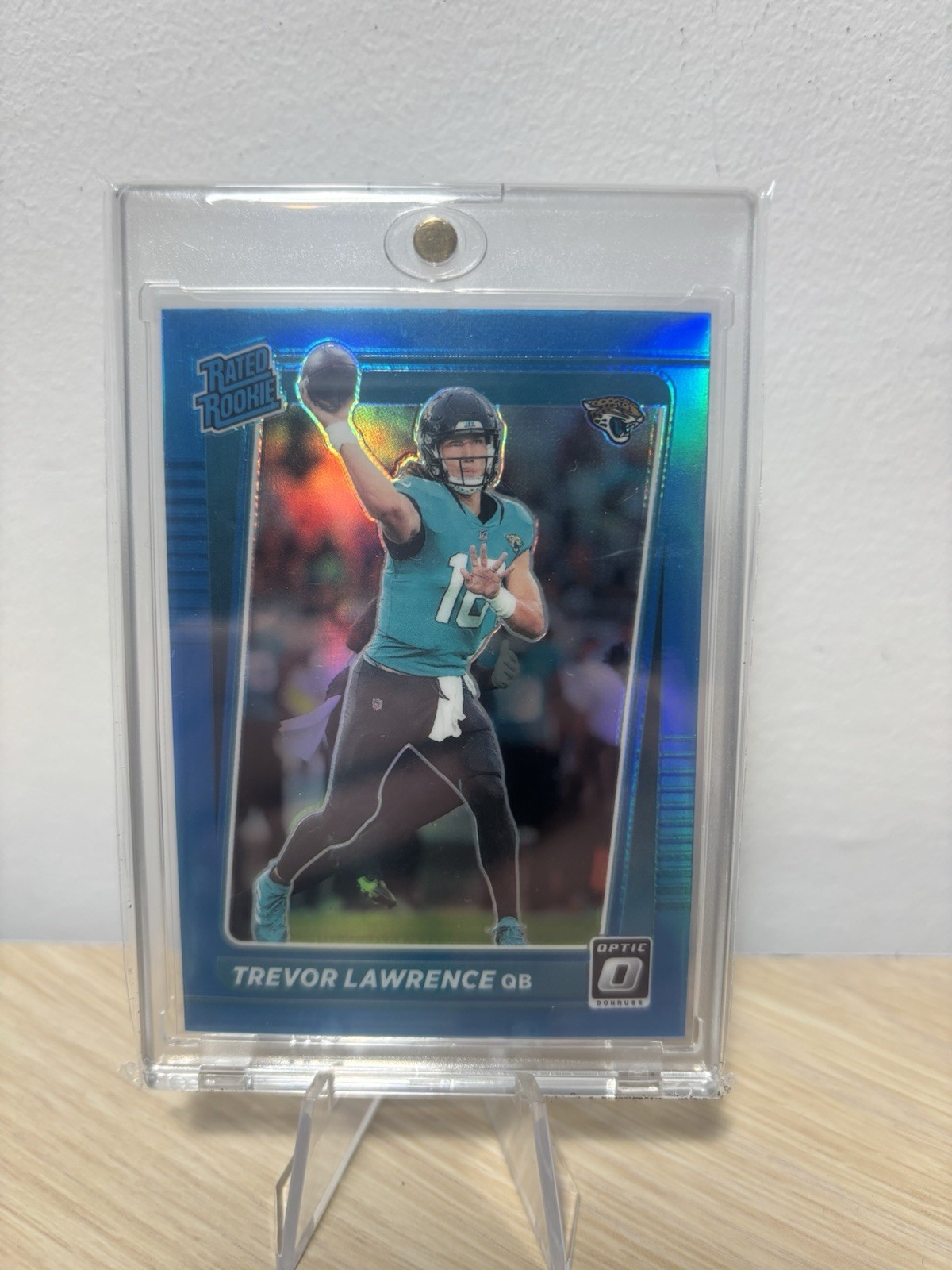 2021 Donruss Optic - Rated Rookie Trevor Lawrence #201 Aqua Prizm /299 (RC)