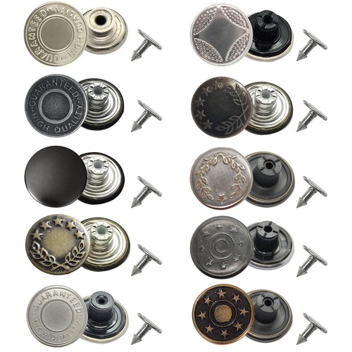 Jean Stud Buttons with Pins Hammer On 