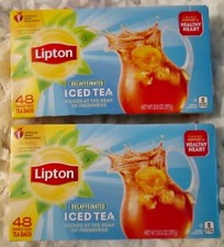 *2* LIPTON DECAFFEINATED ICED TEA Ea: 10.5 OZ...