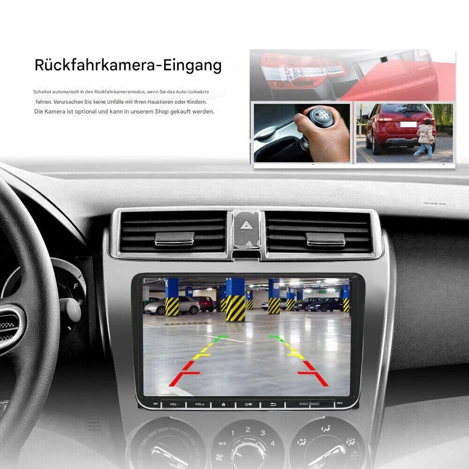 Neu CAM+2+32GB Android Autoradio CarPlay Für Touran Golf 5 6 Caddy Jetta Polo 6R - Bild 2 von 4