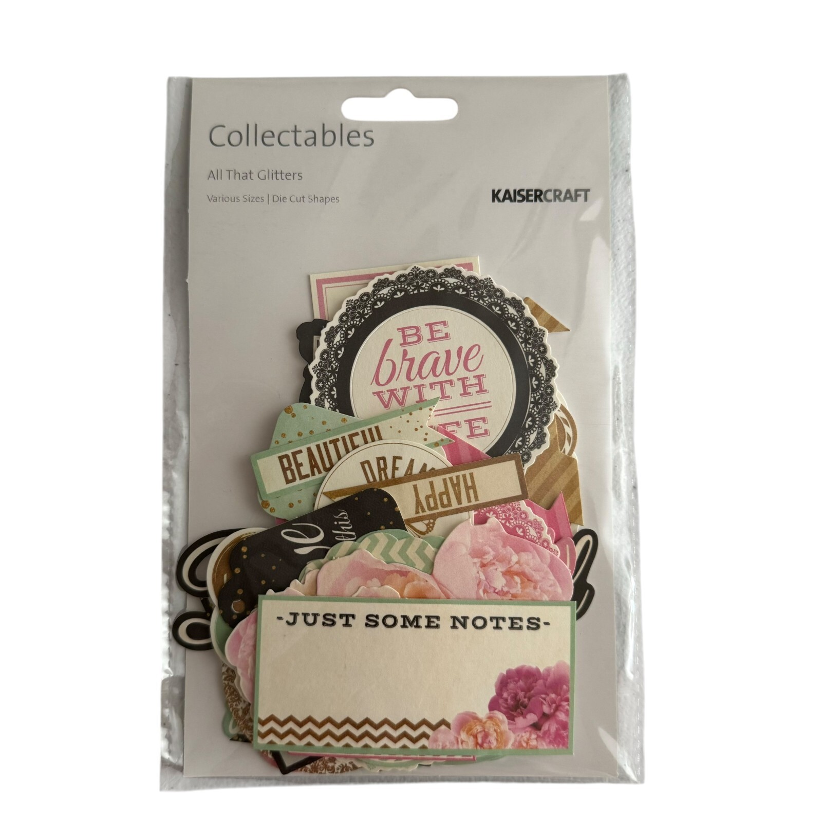 Scrapbook Kit Kaisercraft All That Glitters Collection Floral MCM Victorian NEW