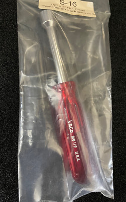 1pc VACO by KLEINTOOLS  S16  1/2''  Nut Screwdriver Hallow Shank  **NOS
