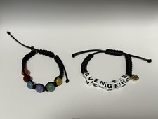 Set Of 2 Marvel Avengers Bracelets Beads New No Tag