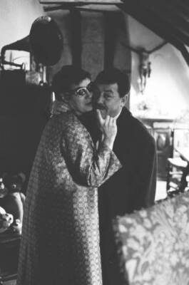 Portrait of Francis Blanche with his wife in the 1960s OLD PHOTO 3