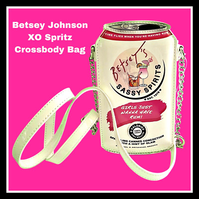 Betsey Johnson Kitsch Sassy Spirits Spritz Crossbody Girls Wanna Have RUM NWT