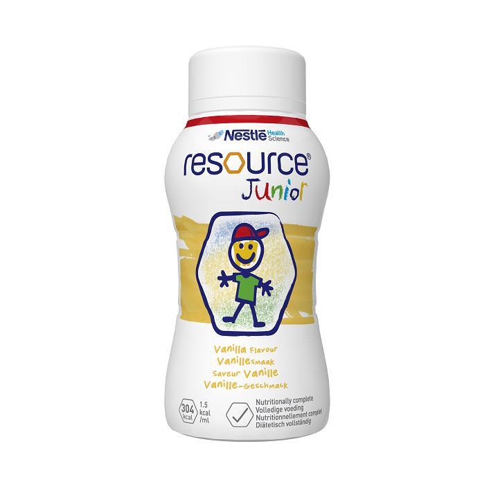 Resource Junior Vanille Trinkfertig 4x200ml Trinknahrung (16,13 EUR/l)