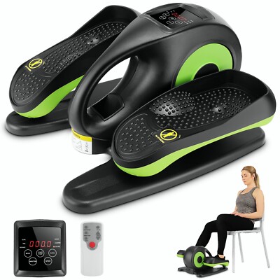  Under Desk Elliptical Machine Electric Seated Pedal Exerciser w/Remote Control 