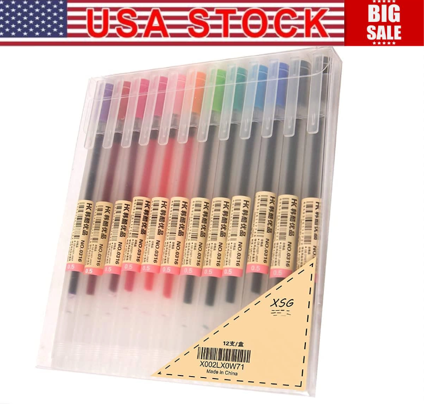 Pens Ballpoint Pen 0.5mm for Japanese Office School Stationery Supply 12 Packs-image