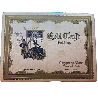 gold craft petites European type chocolates box
