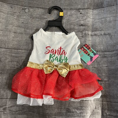 Merry Making Petco Razzle Dazzle Pet Dress Santa Baby Christmas Small Dog  NEW | eBay