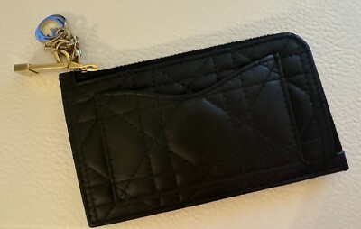 Dior Black Zipped Card Holder | eBay