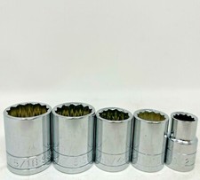 Sk Tools 12pts 12 Drive 5 Socket Set 40216 12 To 40130 1516 Nos Sae