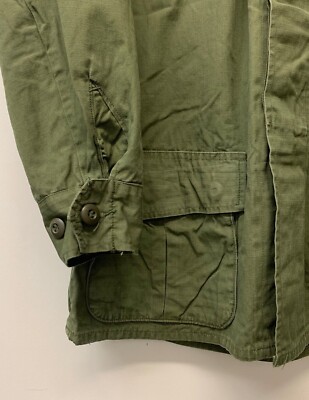 Jungle Fatigue Shirt Vietnam War, Dated 1968, Size Small