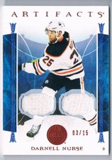 2022-23 ARTIFACTS DUAL FIGHT STRAP DARNELL NURSE 03/15 EDMONTON OILERS #36