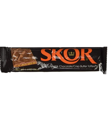SKOR Crisp Butter Toffee and Chocolate Candy Bars, 1.4 oz 18 Count