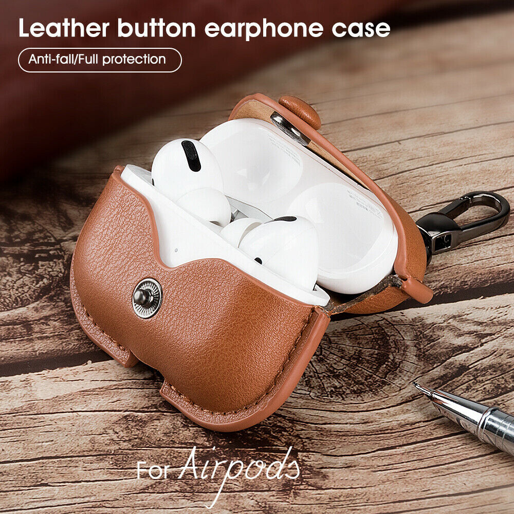 PU Leather Case Box For Apple AirPods Pro AirPods 4 3 2 Earphones Charging Cover-image