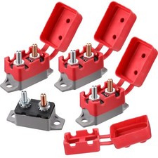 4 Pcs DC 12V-24V 30Amp Automatic Reset Circuit Breaker for Car ATV RV Ship