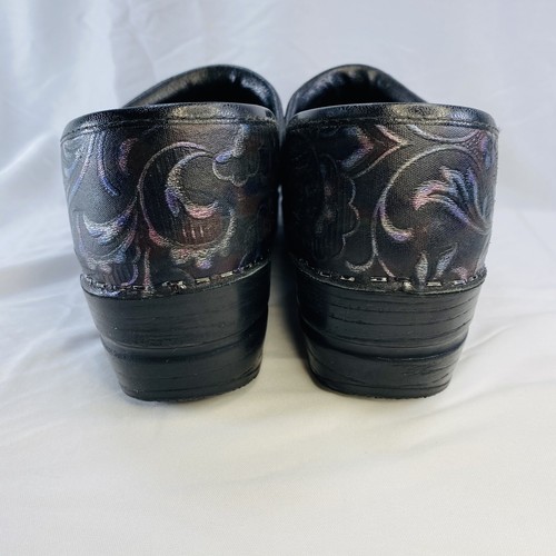 Sanita Gr. 38 professioneller Pflege Dänischer Clog in schwarz und silber - Bild 6 von 9