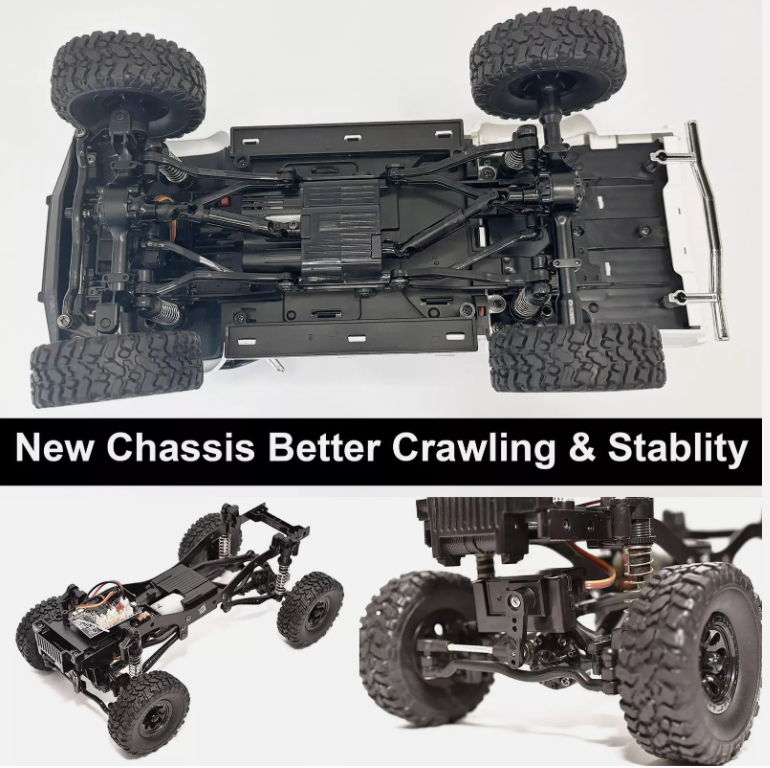 Wpl Truck C64-1 New Upgrade 1:16 4x4 4WD Scale Crawler Pickup Off