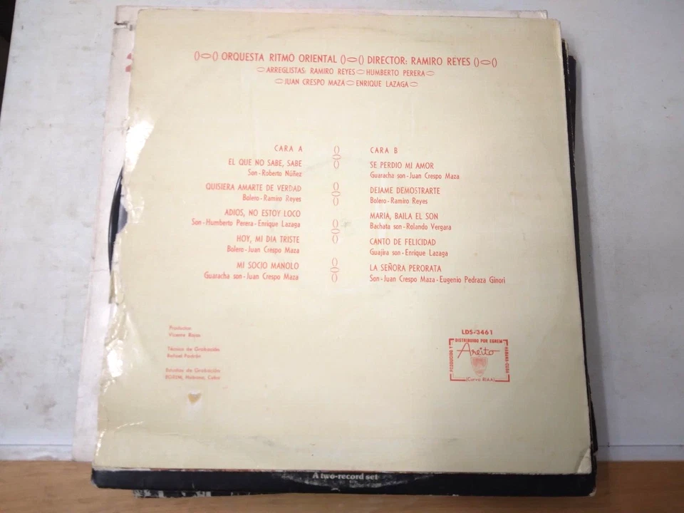 Orquesta Ritmo Oriental – Orquesta Ritmo Oriental - Vinyl LP 1974 Foto 2 de 2