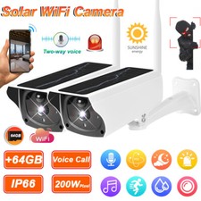 Wireless WiFi IP Home CCTV HD Outdoor 1080P Solar Powered Security Energy Camera