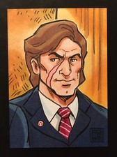 G.I. Joe Crimson Guard Commander Xamot Cobra Personal Sketch Card Tim Shinn Art