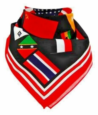 Kopftuch Bikertuch Bandana Flaggen der Welt, Head Scarf Bandana World Flags