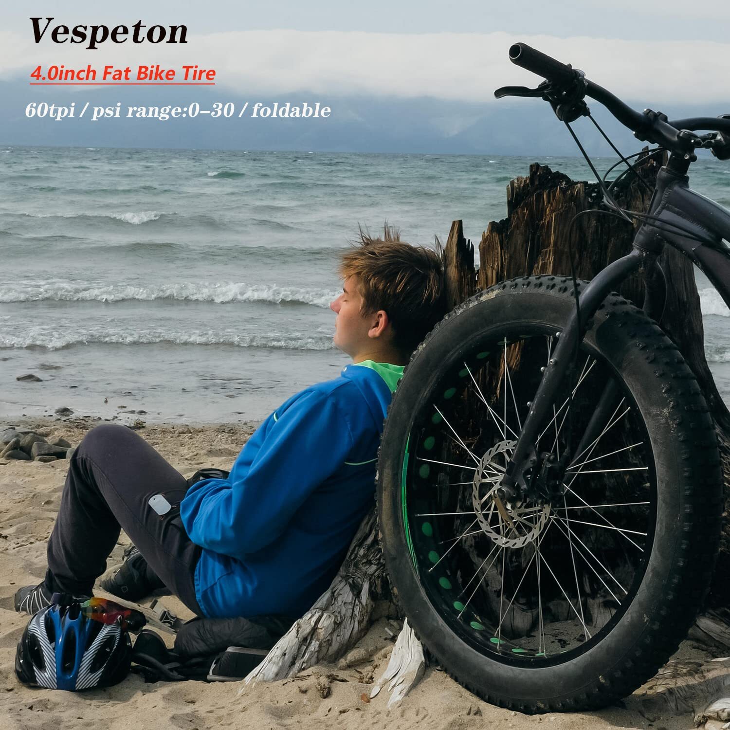 26x4.0 Inch Fat Bike Tire 60TPI for Electric and Mountain Bikes