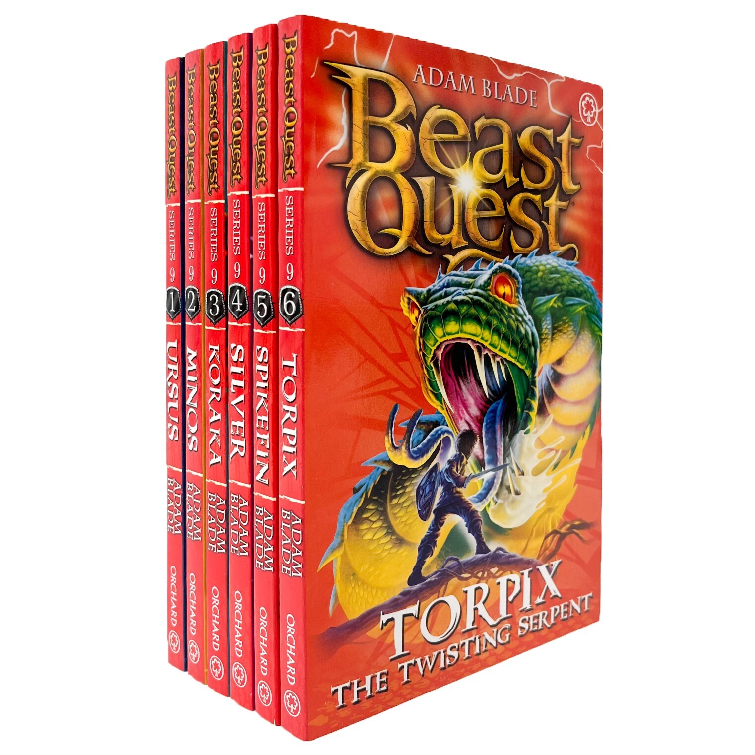 Orchard Books Boys Silver/Dark Beast Quest Series 9 The Warlock's Staff By Adam Blade - 6 Book Paperback Collection - Ages 7-9 - Fantasy Adventure Chapter Books - Image 3