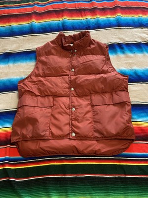 Vintage 70s Woolrich Puffer Vest Orange 