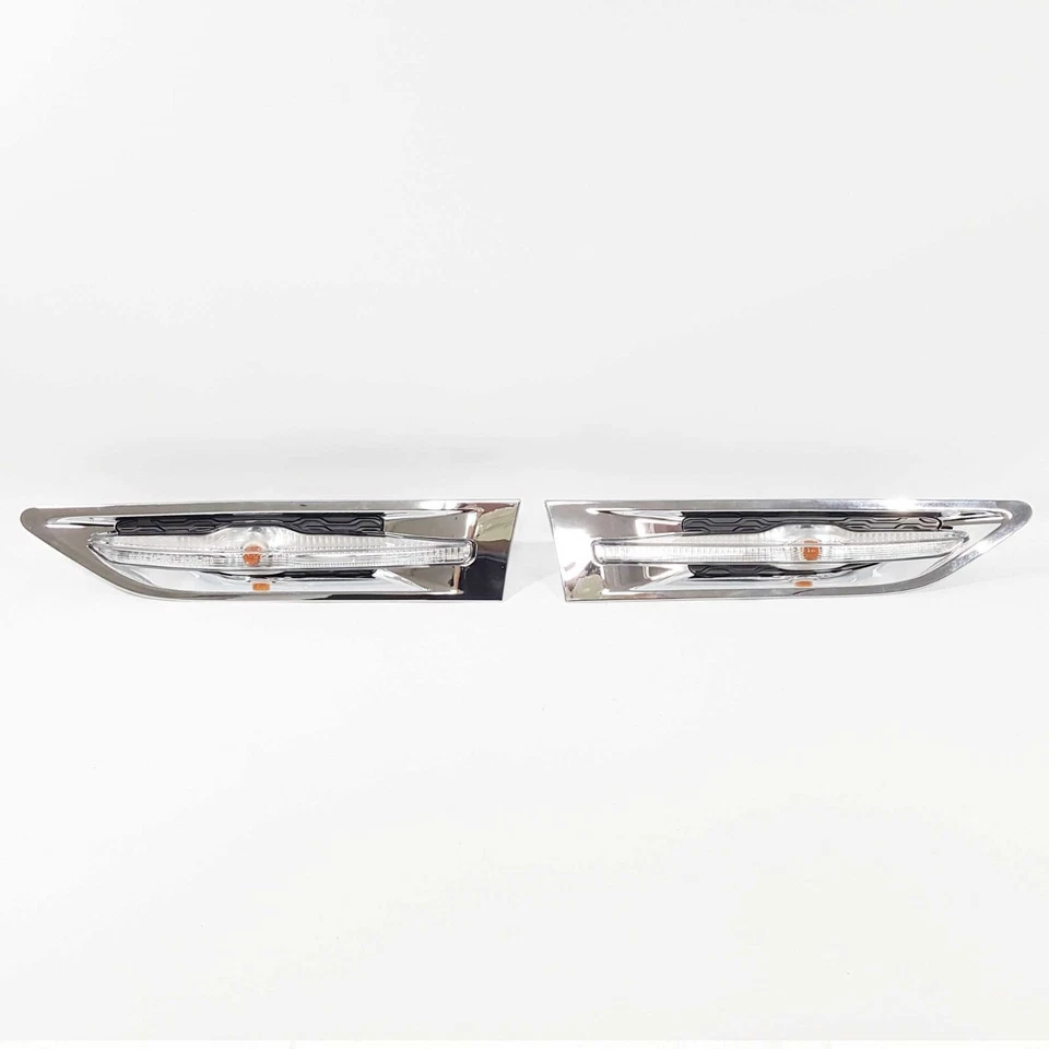 Side Fender Chrome Garnish Turn Signal Lamp LH RH 2EA For Kia Optima 2011-2015 - Imagem 2 de 4