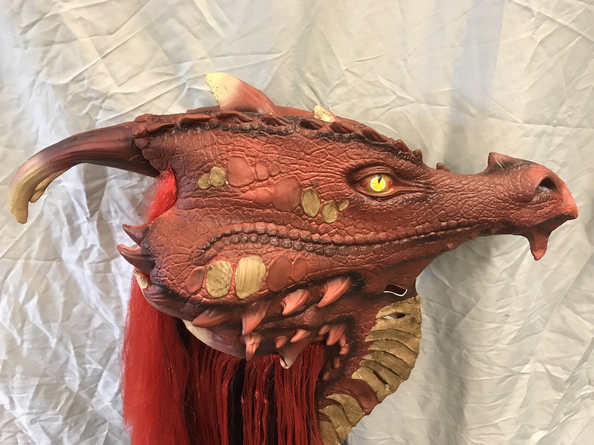 Black and Red Dragon Mask