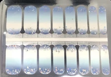 Color Nail Polish Strips, 16ct. Icy Tips .  READ DESCRIPTION  BELOW