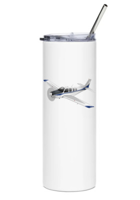 Beechcraft Bonanza G36 Stainless Steel Water Tumbler with straw - 20oz.