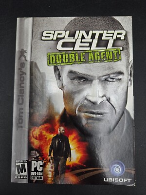 Tom Clancys Splinter Cell Double Agent PC Video Game Slipcover Windows New