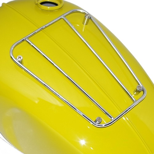 Pour Triumph T120 Bonneville Jaune Peint 3.5 Gallon Carburant Tank + Colis Rack - Photo 9/9