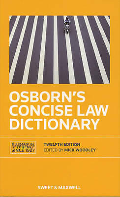 Osborn's Concise Law Dictionary by Mick Woodley (Paperback Book) - Image 2