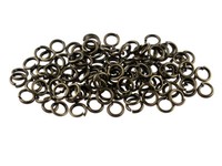 100 Biegeringe Antik Bronze 4 Mm Stabil, Spaltringe