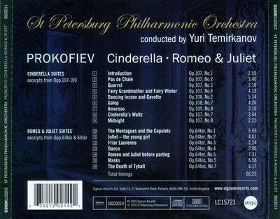 PROKOFJEW: AUSZÜGE AUS ASCHENPUTTEL, ROMEO & JULIA NEUE CD