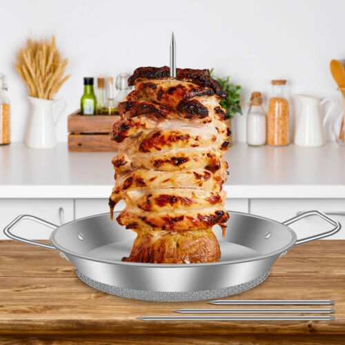 Al Pastor Skewer for Grill Stainless Steel Vertical Skewer Stand with 3 guCra - Picture 10 of 12