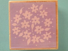 Scattered Flower Blossom Background HAMPTON ART Rubber Stamp