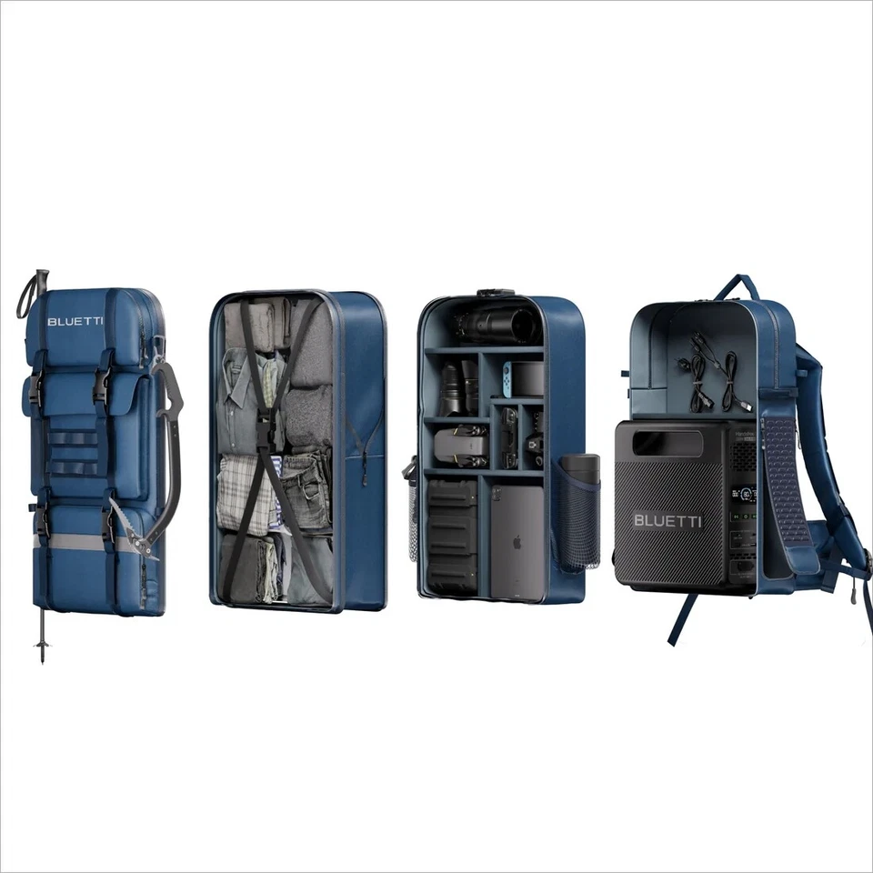 BLUETTI Handsfree 1 Tragbar Powerstation 300W LiFePO4 268Wh 42L Wandern Rucksack - Bild 4 von 4