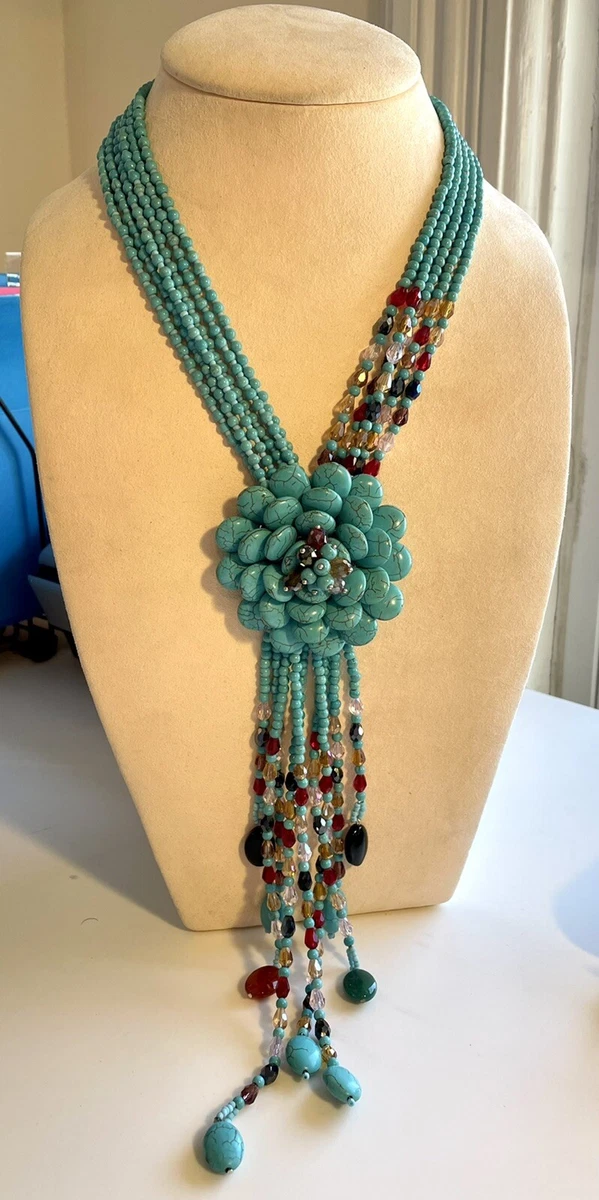 Joan Rivers Starlet Style Necklace Turquoise