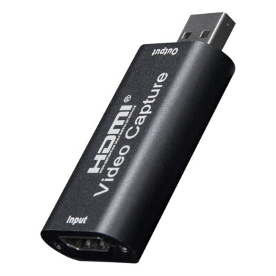 Audio Video Capture Card HDMI to USB USB2.0 Record via DSLR Camcorder Action Cam