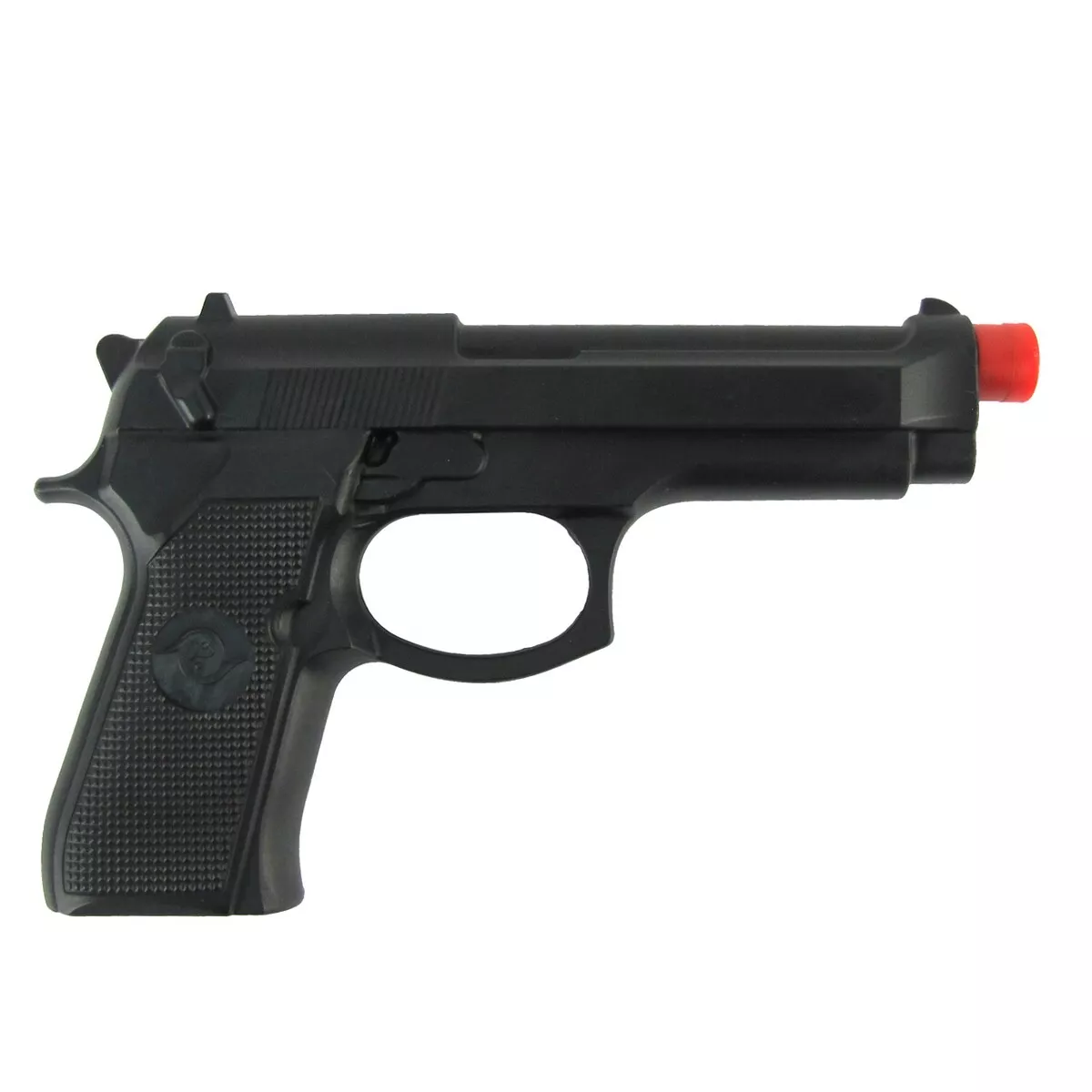 Black Rubber Fake 45 Handgun Movie Prop Weapon Costume Accessory Toy Pistol  Gun