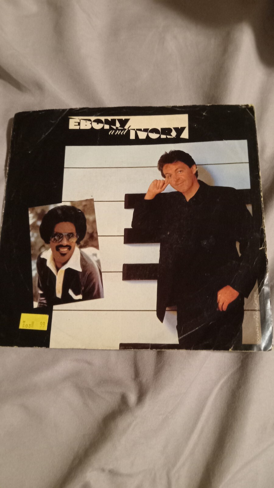 PAUL McCARTNEY / STEVIE WONDER Ebony & Ivory 45 -Picture Sleeve Only-D-45