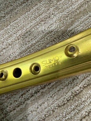 VINTAGE OLD SCHOOL BMX GOLD SUMO Anodized 20 x 1.75 36 RIM NOT